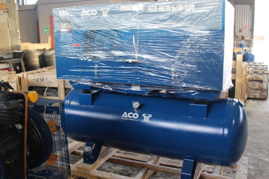 Винтовой компрессор АСО-ВК18-500 для предприятия по обработке металлов 