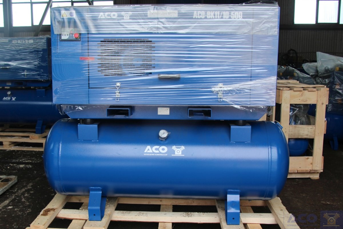 Винтовой компрессор АСО-ВК11-500 для предприятия цветной металлургии
