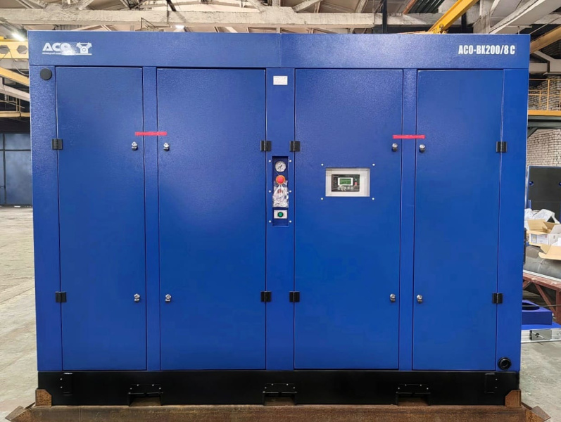 Индивидуальное решение: винтовой компрессор АСО-ВК200/8С для работы при  – 40 °C Индивидуальное решение: винтовой компрессор АСО-ВК200/8С для работы при  – 40 °C