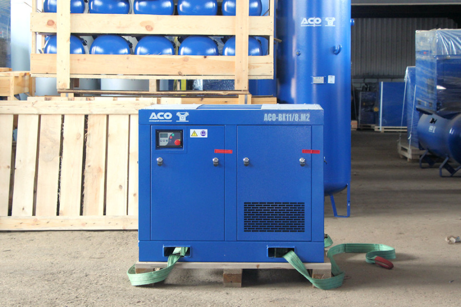 Винтовой компрессор АСО-ВК11/8М2 на производство по обработке металла Винтовой компрессор АСО-ВК11/8М2 на производство по обработке металла