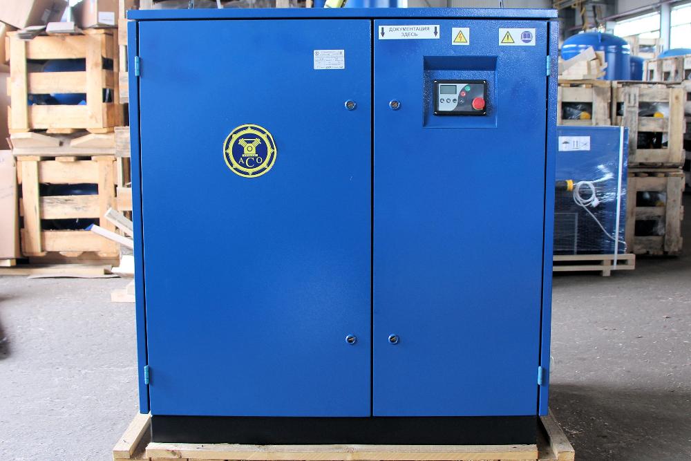 Винтовая компрессорная установка АСО-ВК30 для швейной фабрики.