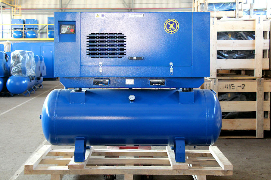 Винтовой компрессор АСО-ВК11-500 для завода по производству изделий из нержавеющей стали