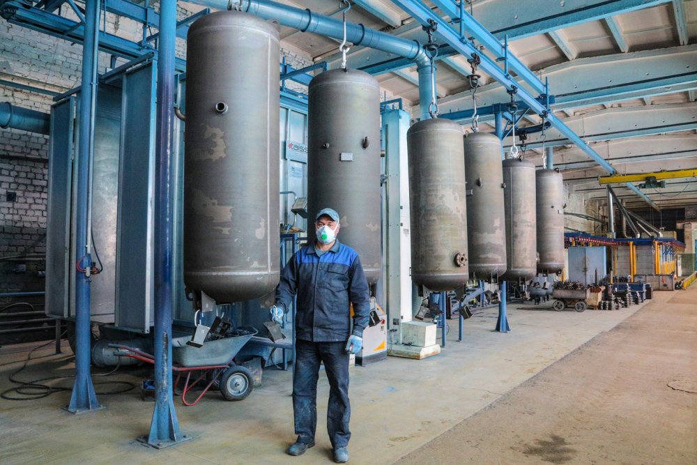 Как производят ресиверы на Бежецком заводе АСО? Часть 4 – подготовительные и окрасочные работы